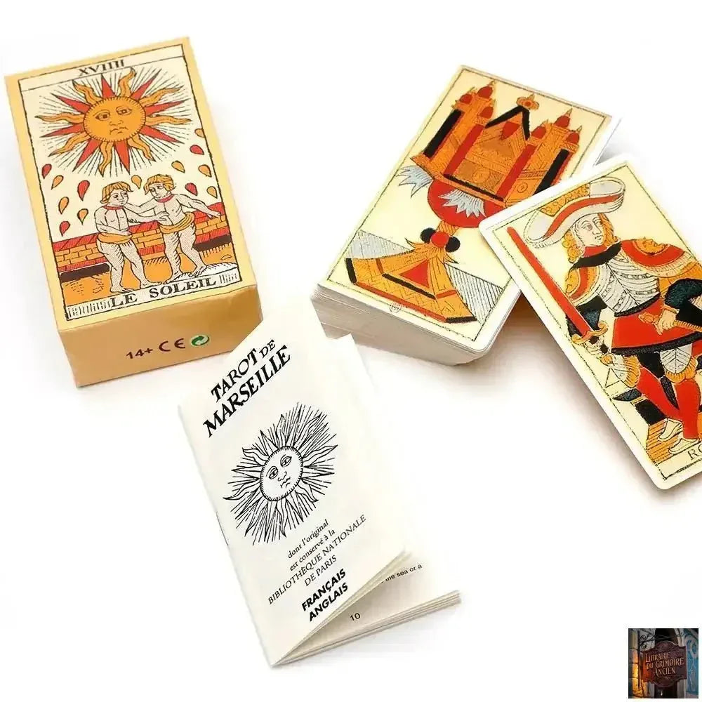 Tarot de Marseille Français - Cartes de 78 lames - Livret français - © 2026 Le Grimoire Ancien