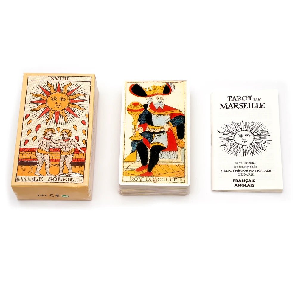 Tarot de Marseille Français - Cartes de 78 lames - Livret français - Le Grimoire Ancien