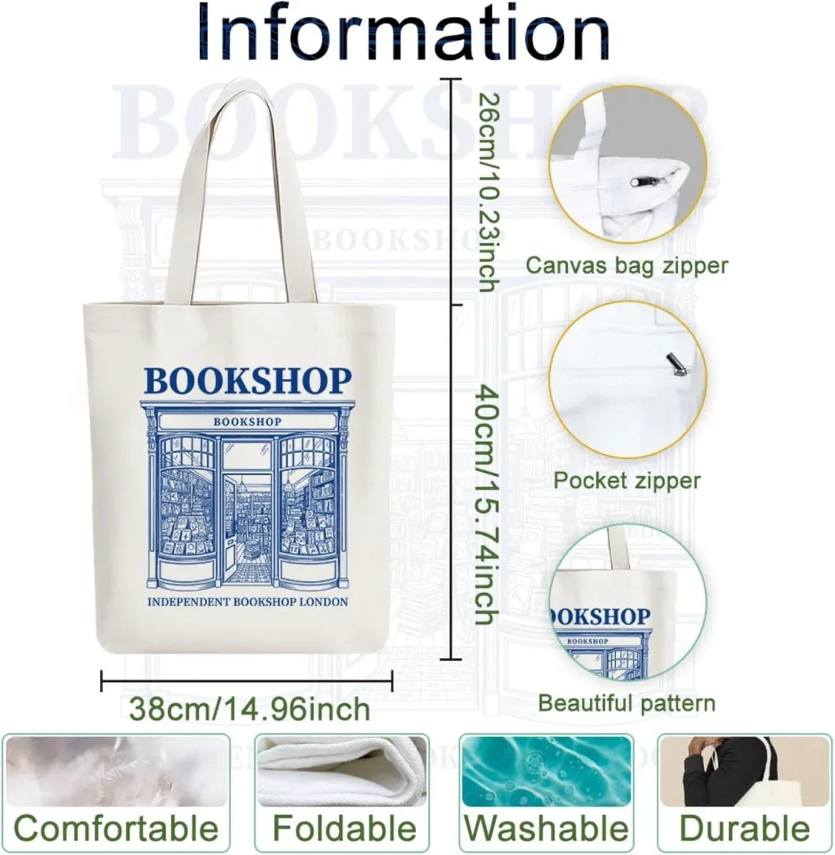 Tote bag Librairie de Londres - © 2026 Le Grimoire Ancien